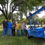 Boerne Star Photo of drill rig and US team members