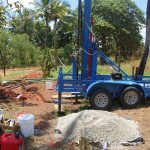 Setting up for drilling