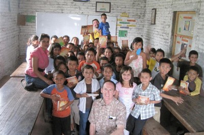Bruce McIntosh with VBS kids