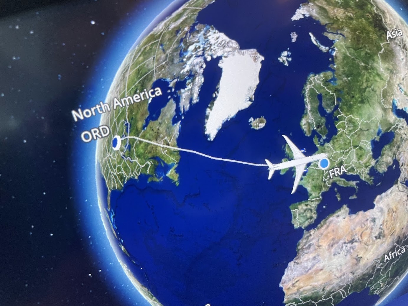 Visualization from the Airplane on our way to Kenya