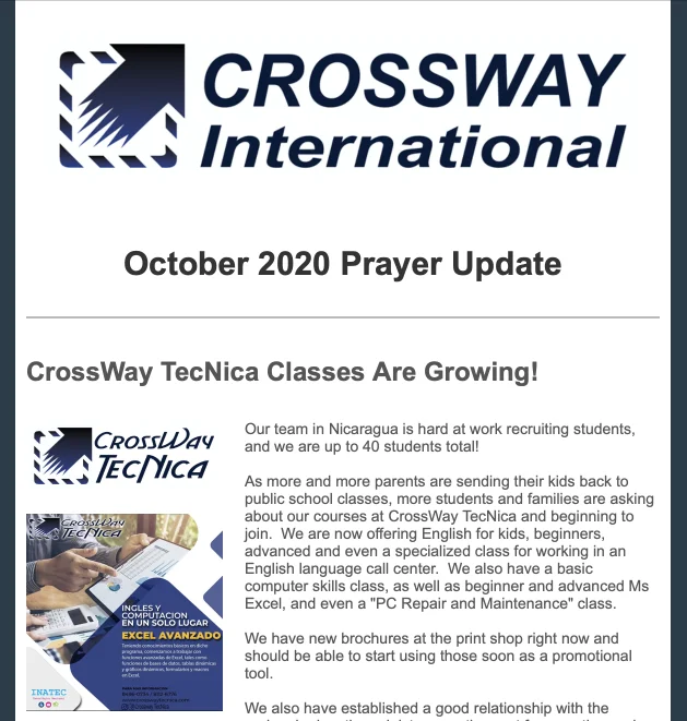 October 2020 Prayer Calendar Update Email Thumbnail